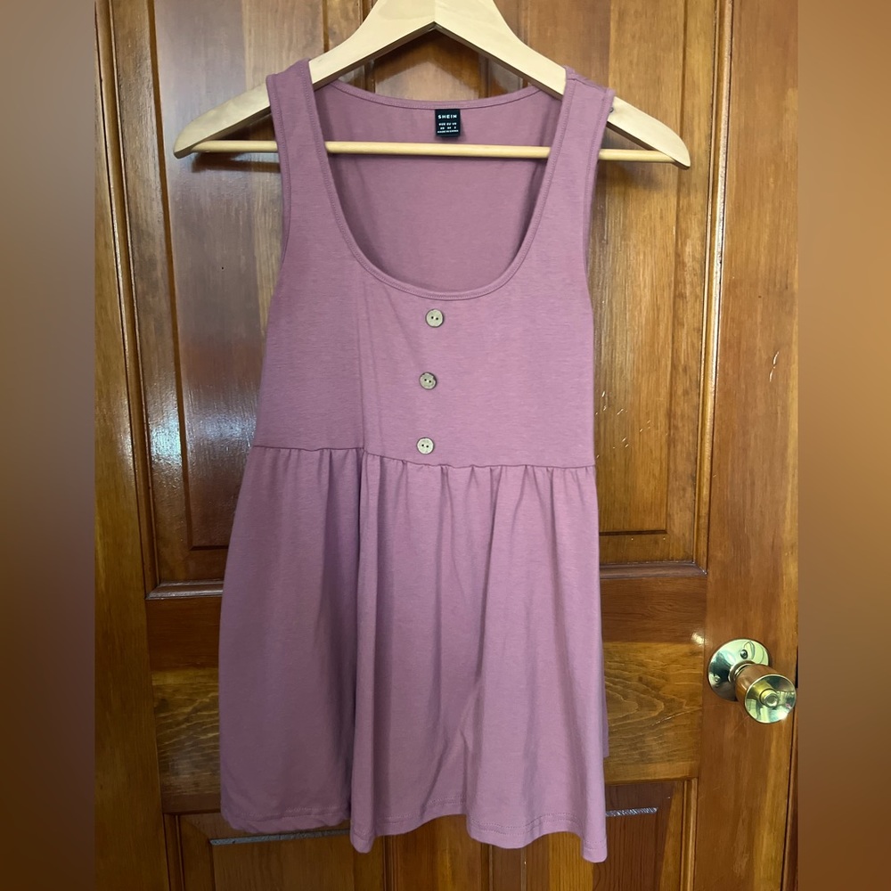 Women’s maternity tank top in dusty rose color size xsmall